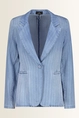 Denim blazer met krijtstreep Monari
