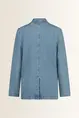 Denim blazer met reverskraag