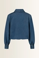 Denim blouse met aantrekkoord
