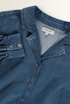 Denim blouse met aantrekkoord