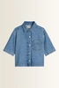 Denim blouse met borstzak Marc O'Polo