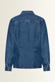 Denim blouse met overslag
