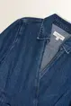 Denim blouse met overslag