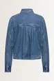 Denim blouse met plooidetail