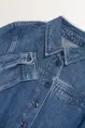 Denim blouse met plooidetail