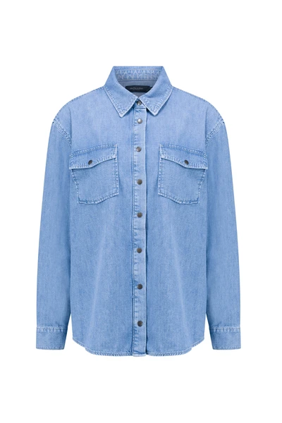 Denim blouse