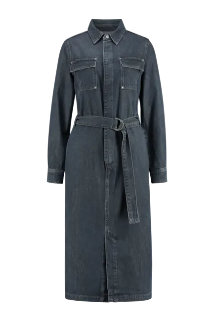 Denim blousejurk