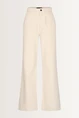 Denim broek met dotstructuur