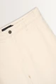 Denim broek met dotstructuur