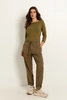 Denim broek met utility-details