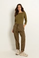Denim broek met utility-details