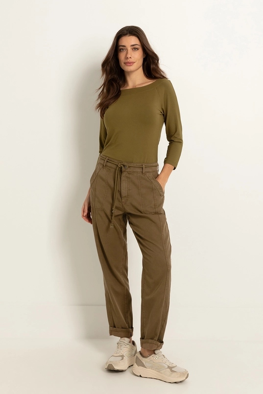 Denim broek met utility-details