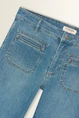 Denim broek met voorzakken