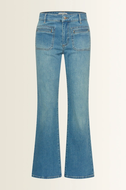 Denim broek met voorzakken