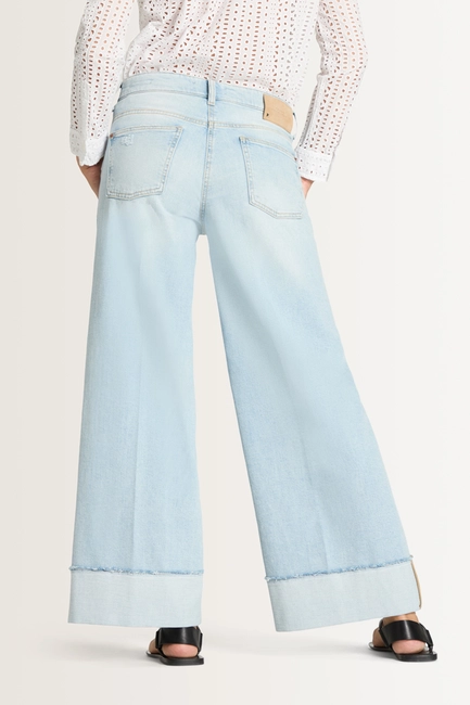 Denim broek met wijde pijpen Antonia Cambio