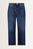 Denim culotte met strikceintuur Monari