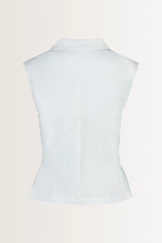 Denim gilet elastische taille
