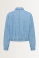 Denim jasje met bloezend effect