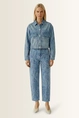 Denim jasje met paisleyprint OUI