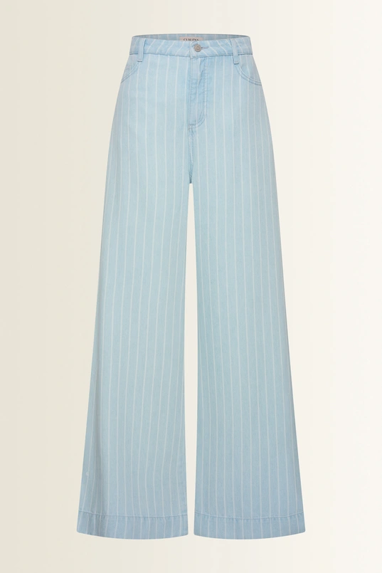 Denim jeans met pinstripes