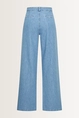 Denim jeans met wijde pijpen