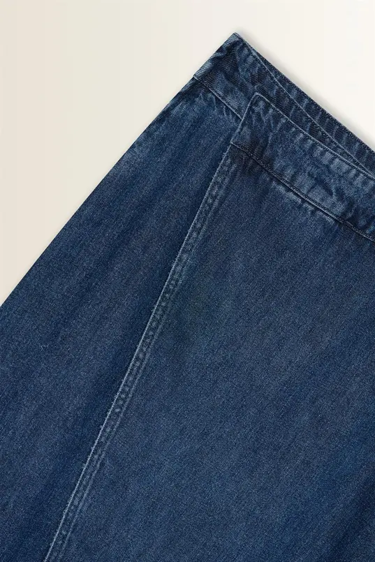 Denim overslagrok