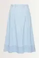 Denim rok met strikceintuur