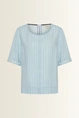 Denim top met pinstripes