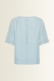 Denim top met pinstripes