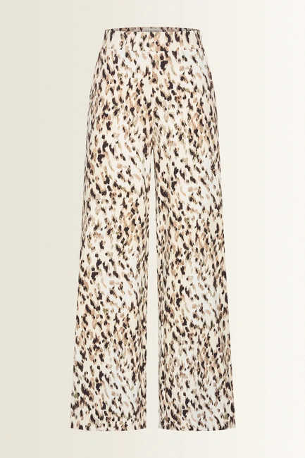 Dierenprint travel broek