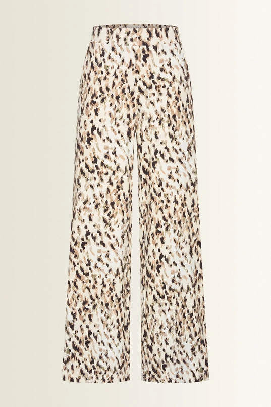 Dierenprint travel broek