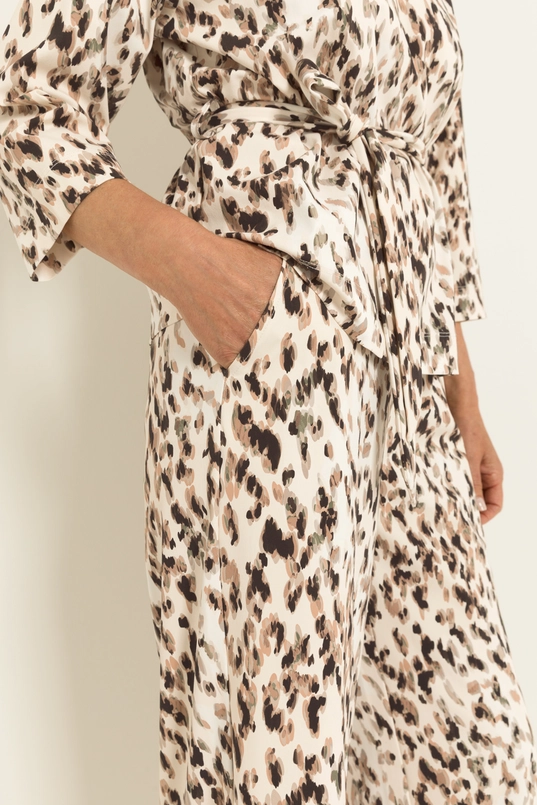 Dierenprint travel broek
