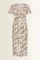 Dierenprint travel jurk