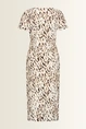 Dierenprint travel jurk