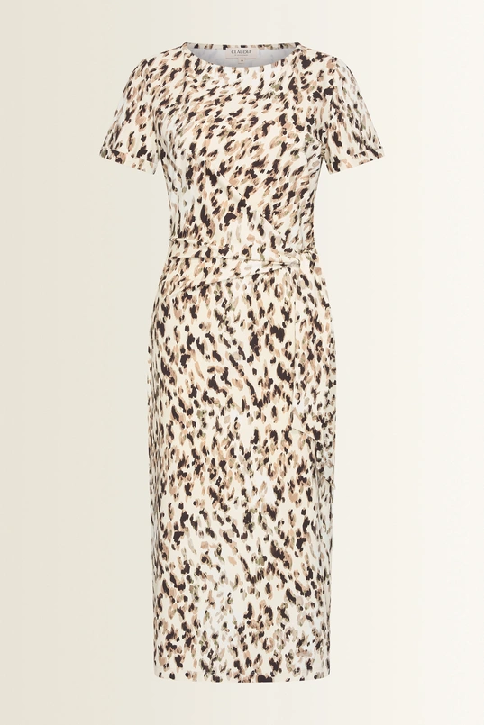 Dierenprint travel jurk