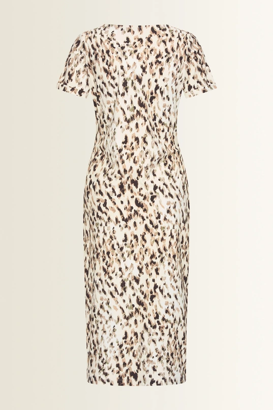 Dierenprint travel jurk