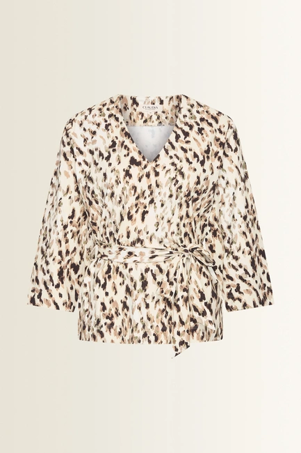Dierenprint travel top