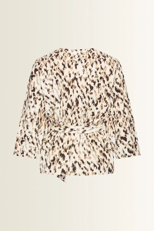 Dierenprint travel top
