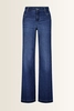 Donkerblauwe jeans met wijde pijpen Gardeur