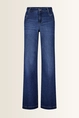 Donkerblauwe jeans met wijde pijpen Gardeur