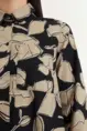 Doorknoopjurk met bloemenprint Marc O'Polo