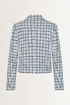 Double-breasted jacquard blazer