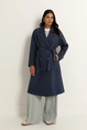 Double-breasted trenchcoat met ceintuur Maura