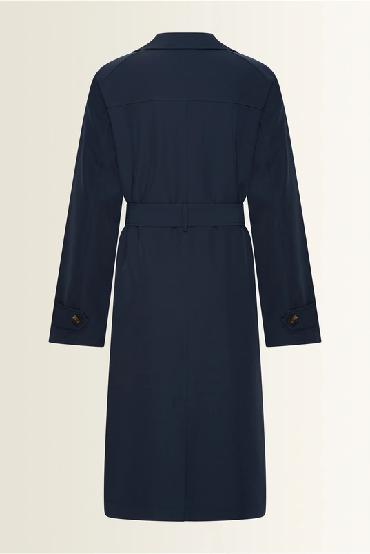 Double-breasted trenchcoat met ceintuur Maura