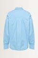 Effen blouse met afneembare stropdas