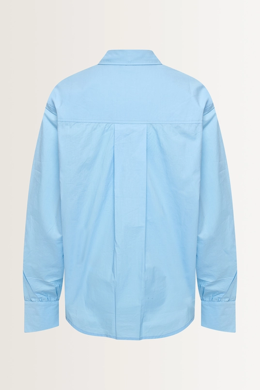 Effen blouse met afneembare stropdas