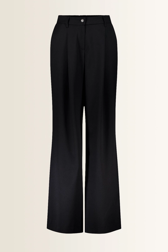 Elegante pantalon met wijde pijpen Gardeur
