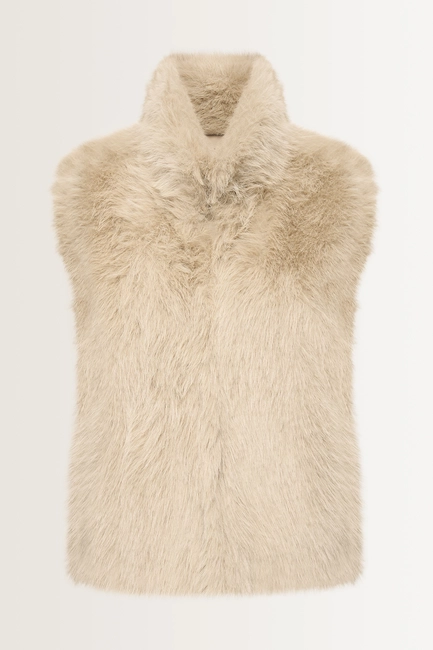 Fake fur bodywarmer