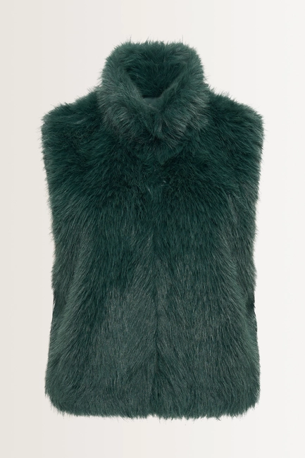 Fake fur bodywarmer