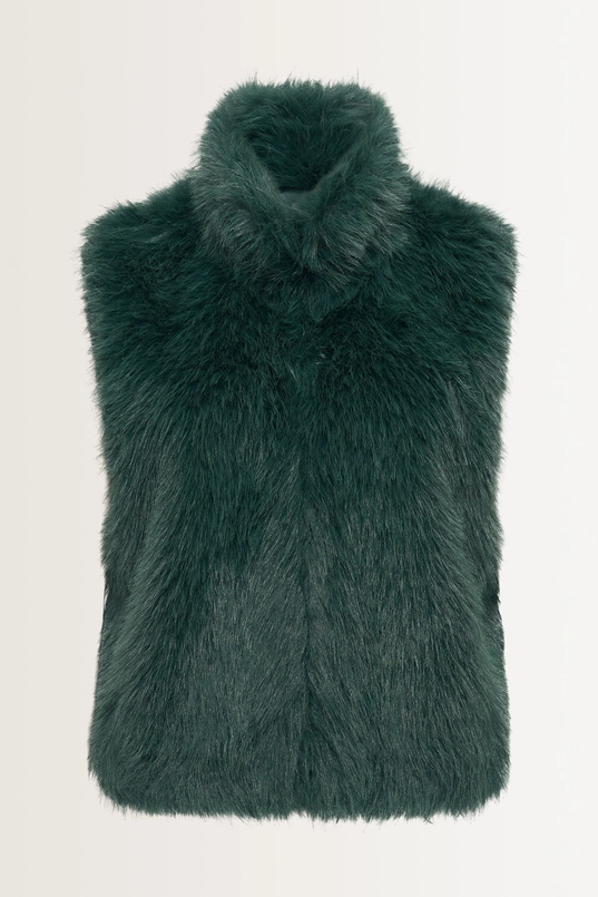 Fake fur bodywarmer
